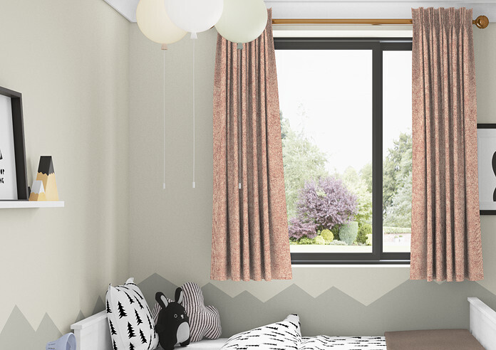Rya, Soft Peach - Made to Measure Curtains - Image 3